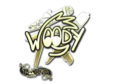 Sticker | WOOD7 (Gold) | Paris 2023