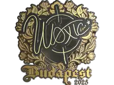 Sticker | woxic (Gold) | Budapest 2025