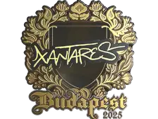 Sticker | XANTARES (Gold) | Budapest 2025