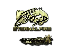 Sticker | xfl0ud (Gold) | Antwerp 2022