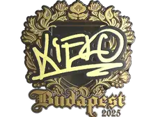 Sticker | xiELO (Gold) | Budapest 2025