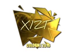 Sticker | Xizt (Gold) | Cologne 2016