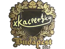 Sticker | xKacpersky (Gold) | Budapest 2025