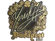 Sticker | yuurih (Gold) | Budapest 2025