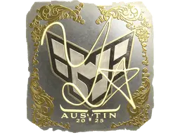 Sticker | yxngstxr (Gold) | Austin 2025