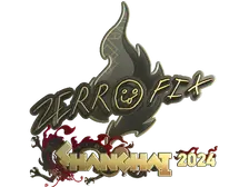 Sticker | zeRRoFIX (Gold) | Shanghai 2024