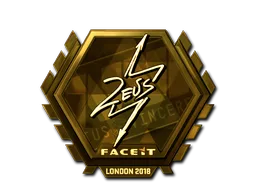Sticker | Zeus (Gold) | London 2018