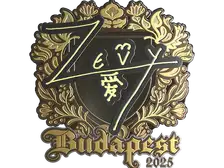 Sticker | zevy (Gold) | Budapest 2025