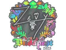 Sticker | zevy (Holo) | Budapest 2025