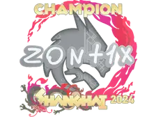Sticker | zont1x (Champion) | Shanghai 2024