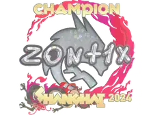 Sticker | zont1x (Glitter, Champion) | Shanghai 2024