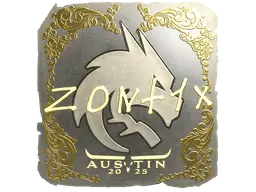 Sticker | zont1x (Gold) | Austin 2025