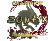 Sticker | zont1x (Gold, Champion) | Shanghai 2024