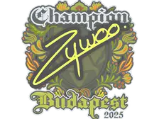 Sticker | ZywOo (Champion) | Budapest 2025