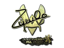 Sticker | ZywOo (Gold) | Antwerp 2022