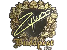 Sticker | ZywOo (Gold) | Budapest 2025