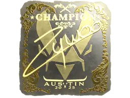 Sticker | ZywOo (Gold, Champion) | Austin 2025